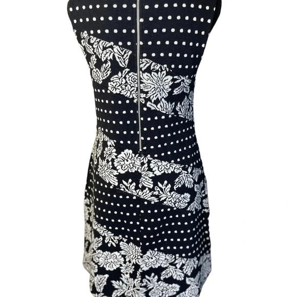 Anthropologie Maeve Effemy Black & White Jacquard Shift Dress Size:M - Picture 8 of 12